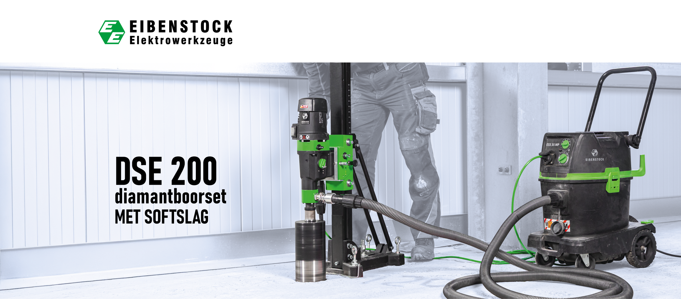 Eibenstock DSE-200 diamantboorset met softslag.